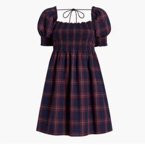 Athena Nap Dress - Iris Tartan